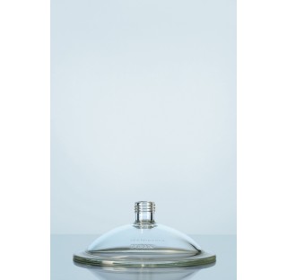 Duran Desiccator lids, with screw thread outlet, DN 150 height 85 mm in diameter of flange 172 mm ou