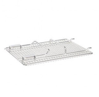 Cover for transport basket 585x385 mm , mesh : 10x10x3 mm ,stainless steel and PTFE with two support