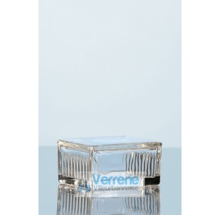 Staining dish, Schiefferdecker type, for 10 microscope slides 76 x 26 mm, soda-lime-glass lenght 90 