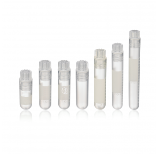 Fiole cryogenique CryoELITE a fond rond 4 ml en polypropylene, avec pastille d'annotation et bouchon