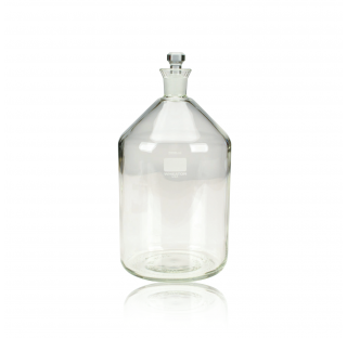 Flacon DBO, 2 L, avec bouchon obturateur Robotic, non numerote, diametre 128 mm hauteur 271 mm. Fabr