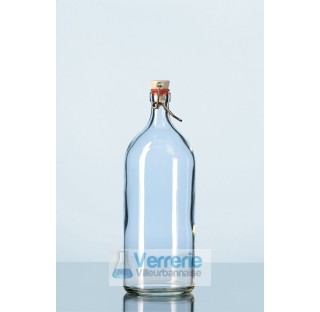 Duran bottle 100 ml with rolled flange, with clamp closure, diameter 45 mm