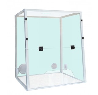 Hotte a Raccorder H06,passage trapeze dimensions exterieures (LxPxH) 600x650x745 mm, dimensions inte
