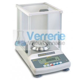 Analytical balance with type approval, class I 0,1 mg , 120 g plate dimensions : 80 mm
