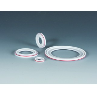 PTFE Tri-clamp seal DN08 diameter 25,5 mm for tubing internal diameter 8 mm