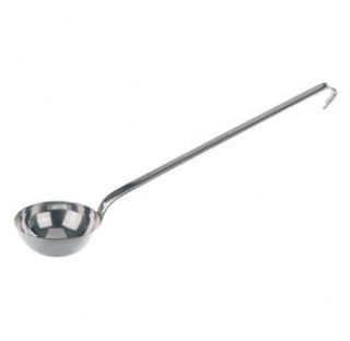 Ladle scoop 2 liters diameter 180 mm handle : length 350 mm,flat handle ,Stainless steel