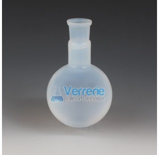 Boiling flask, PFA 100 ml height 117mm ,OD of ball 67 mm temperature resistance -200 to 250 degree ,