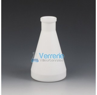 Erlenmeyer flask, PTFE 50 ml height 86 mm OD 54mm ground joint NS 19/26 thick-walled temperature res