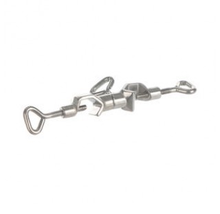 Bosshead swivel type for rods 16,5 mm , angle : 0 to 360 degree , with thumb screw M8 ,malleable cas