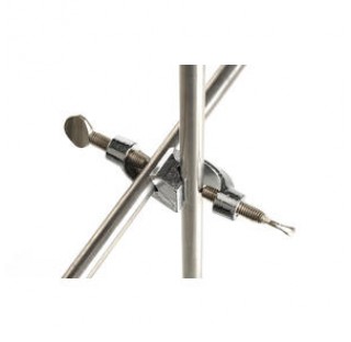 Bosshead for rods diameter 36 mm , angle 90 degree , with thumb screw M8 ,malleable cast iron, chrom