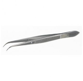 Forcep with guide-pin, bent length 115 mm ,stainless steel ,