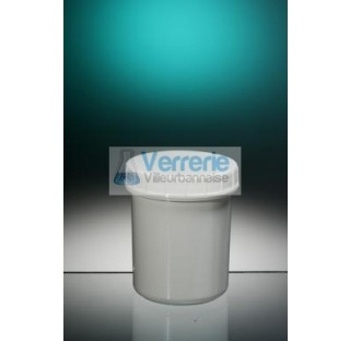 Pot 60ml PS naturel height 55 diameter 40et screw cap ivory