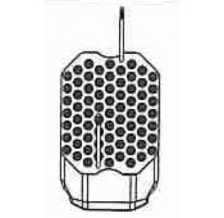 Portoir 73 places pour tubes diametre 12 mm pour nacelle 5651 diametre d'orifice 12,5 mm longueur 40