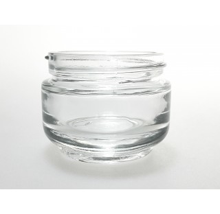 Pot pour creme 50 ml en verre blanc type sigma bague 53/400