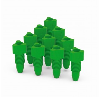 Raccord fileté UNF1/428G vert pour tuyau diametre externe 1.6 mm (1/16)