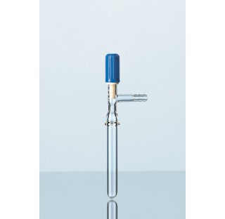 Duran Stopcock with PTFE-spindle for screw thread junction, for type MOBILEX, lenght 160mm, vacuum t