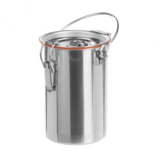 Safety transport container 1 liter Diameter 100 / 130 mm height 140 mm ,Stainless steel