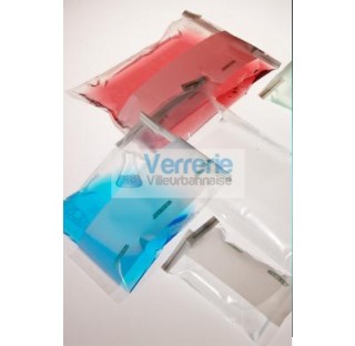 Metal closure bag 120ml PE naheight 178 width 76, writing area, logo GOSSELIN, 2 boxes of 500