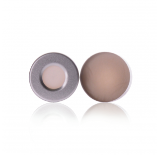 Scellage a sertir en aluminium avec septa PTFE/silicone pour fiole a espace de tete, taille de la fe