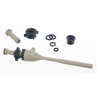 Water jet filter pump with non return valve , resistant plastic , consumption 8 L/min , connection 1