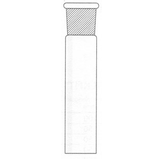 Tube for mineralization flat bottom socket 29/32 O.D. 46mm x total height 250 mm