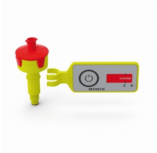 Valve à air B.Safe pour capuchon, boite de 100 valves.Corps de vanne en PP avec raccord (filetag