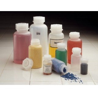 Wide-necked bottle, PP, round, 500 ml, w/ cap