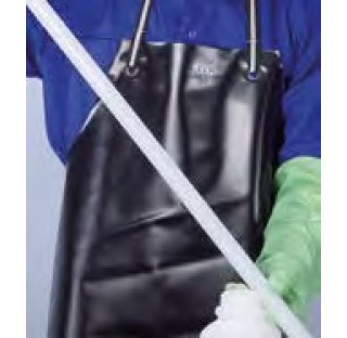 Plastic apron, PVC black, industry quality