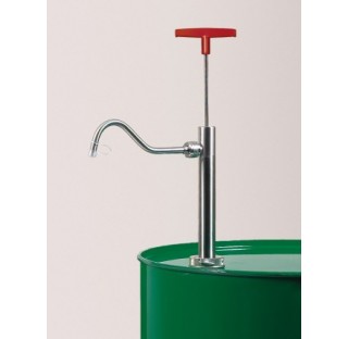 Discharge tube w/ cap nut, stainl. st. barrel pump