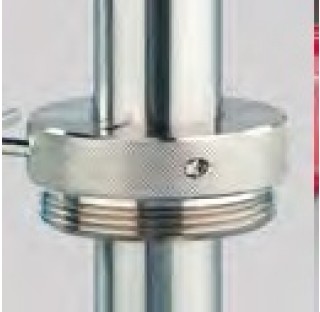 Brass barrel screw joint, R2 steel fine, outer