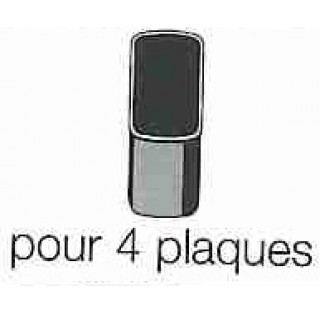 Support en plastique pour 4 plaques de maintien 4597 Hettich