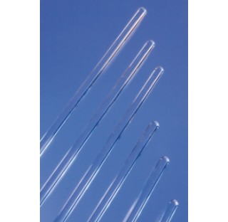 Rod glass stirrer diameter 10mm lenght 150mm, cut and heated ,borosilicate 3,3