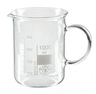 BECHER forme basse 2000ml Becher 2 litres forme basse avec anse verre Pyrex