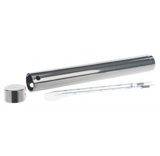 Pipette box ,round diam 80mm total length 500mm internal length 492 mm with lid ,stainless steel
