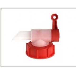Bouchon robinet quick tap PEHD , diametre 9mm, rouge, bague 51/55DIN joint alveocel, bouchon à robin