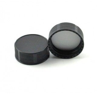 Capsule pharmacie 35 en bakelite noir et joint PTFE bague PHIE35