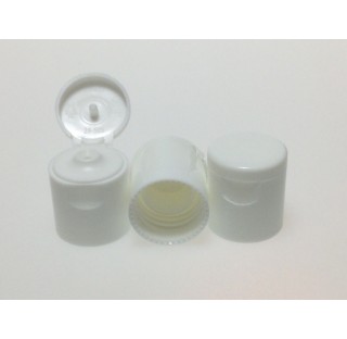 Capsule 24/410 en polypropylene blanc, trou 3 mm