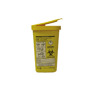 Le collecteur pour dechets medicaux perforants, STILECO POCKET de 0,25 litre, est con‡u pour la coll
