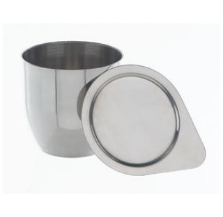 Crucible 270 ml diameter 80 mm height 80 mm lid sold separately art : 8189BOC ,Nickel 99,5 per cent
