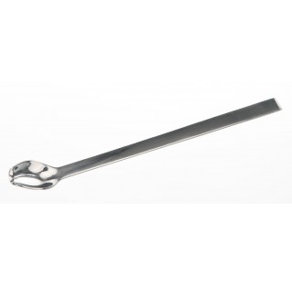 Laboratory spoon total length 200 mm spoon dimensions 30x26 diameter 2 mm ,stainless steel ,