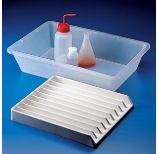 Input tray, PVC 9 rows widht 25 mm dimensions 300x355x42 mm