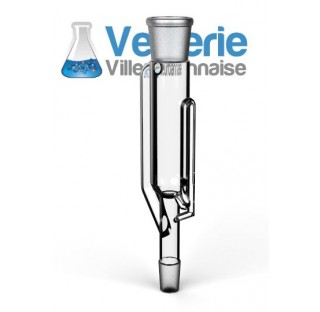 Extractor of soxhlet of 30ml female socket 29/32 male 19/26 for solids and solvents extraction made 