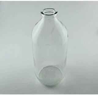 Flacon a perfusion 500 ml verre blanc sodocalcique traite type 2 (evite la migration des ions sodium