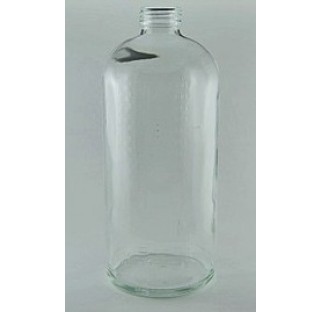 Flacon plasma 2000 ml en verre blanc, 2 litres Borosilicate type 1 bague PHIE40