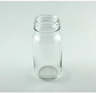 Flacon pharmaceutique 120 ml col large ouverture en verre, poudrier en verre sodocalcique bague PH40