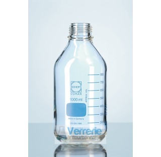DURAN GL 45 Laboratory glass bottle, pressure plus, pressure resistant, clear, without screw cap and
