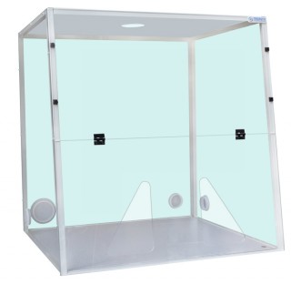 Hotte a Raccorder H09, passage a mains dimensions exterieures (LxPxH) 900x750x945 mm, dimensions int