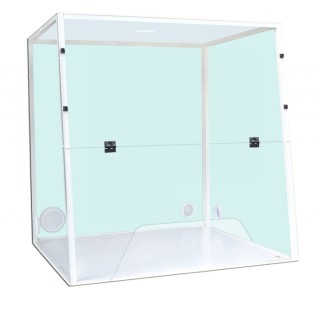 Hotte a Raccorder H09, passage trapeze dimensions exterieures (LxPxH) 900x750x945 mm, dimensions int