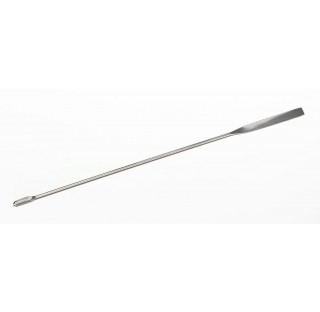 Micro spoon spatula total length 150 mm spatula dimensions LxW : 40x5 mm , diameter 2 mm , spoon dim
