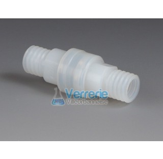 Quick connectors ,PFA thread GL14 lenght 75mm flow at 4 bar 3,2 L/min temperature resistance: -200 t